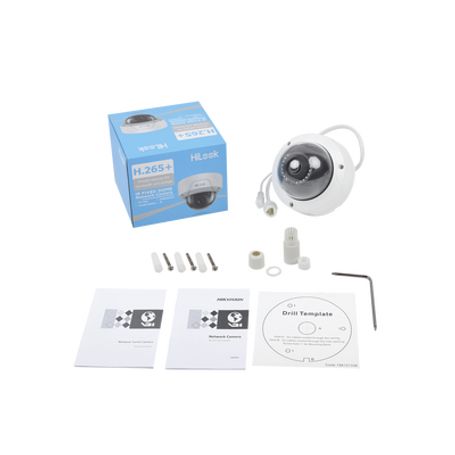 Hilook Series / Domo Ip 4 Megapixel / 30 Mts Ir / Exterior Ip67 / Poe / Wdr 120 Db / Lente 2.8 Mm / Ik10