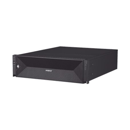 nvr de 64 canales  soporta grabación hasta 32 mp  h265  wisestream  procesamiento 400 mbps  3 puertos de red  raid 56  64tb inc