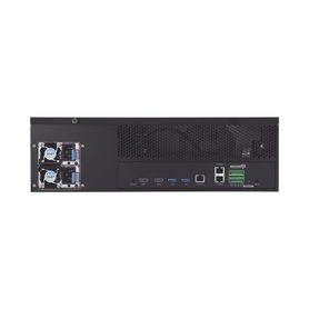 nvr de 64 canales  soporta grabación hasta 32 mp  h265  wisestream  procesamiento 400 mbps  3 puertos de red  raid 56  64tb inc