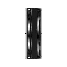 organizador vertical patchrunner™ mejorado doble frontal y posterior para rack abierto de 45 unidades 12in de ancho color negro