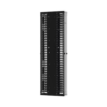 Organizador Vertical Patchrunner™ Mejorado Doble (frontal Y Posterior) Para Rack Abierto De 45 Unidades 12in De Ancho Color Negr