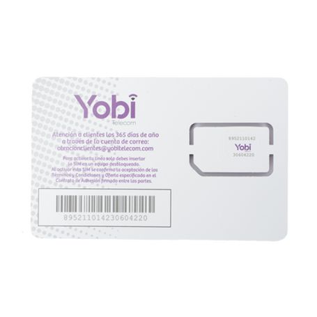 Sim Syscom 10gb Mensual Para Dispositivos Móviles 3g/4g (yobi) 1 Ano De Servicio (solo Datos)