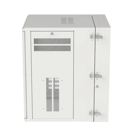 Gabinete Panzone De Montaje En Pared De 19in Puerta Con Ventana De Seguridad 18 Ur 762mm De Profundidad Color Blanco