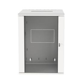 gabinete panzone de montaje en pared de 19in puerta con ventana de seguridad 18 ur 762mm de profundidad color blanco208962