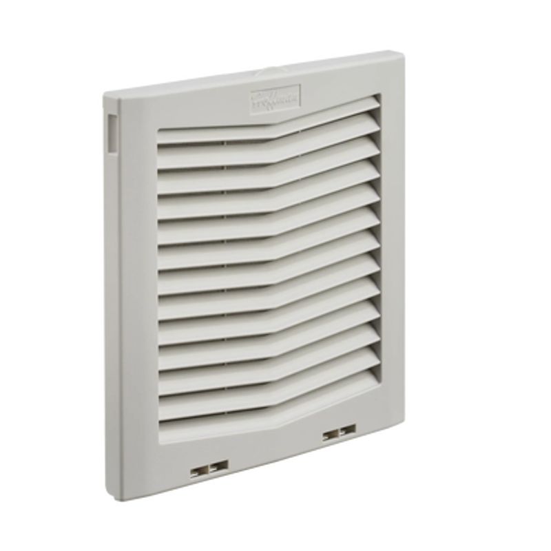 Rejilla De Escape Para Ventilador Con Filtro Hg Protección Ip54 Compatible Con Ventiladores Hf10 De 10 In De Plástico Color Gris