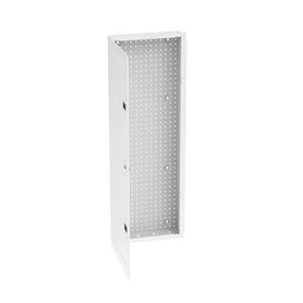 gabinete multipropósito de montaje en pared de 42 in de altura con puerta reversible fabricado en acero color blanco 232310