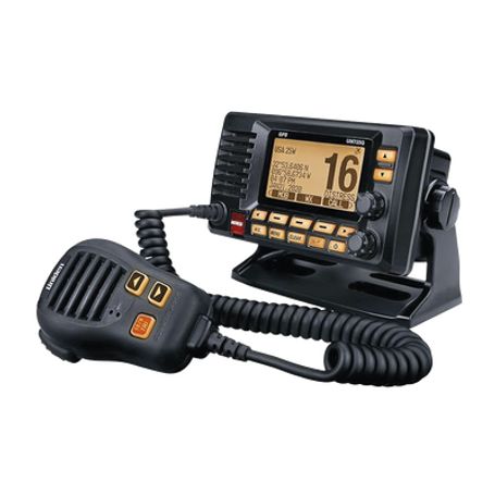 Radio Móvil Marino Vhf Color Negro Con Receptor De Gps Integrado Puerto De Conexión Nmea 2000 25w De Potencia De Rf Sumergible I