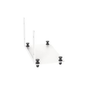 soporte para 2 adaptadores de fibra óptica opticom® para uso con gabinetes multipropósito de instalación a presión color blanco