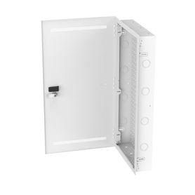 gabinete multipropósito de montaje en pared de 28 in de altura con puerta reversible fabricado en acero color blanco 230865