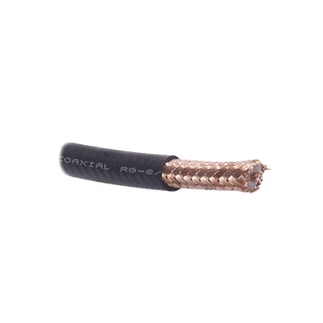 cable coaxial rg8 50 ohms 41db 100 cobre hecho en méxico retazo de 1 metro