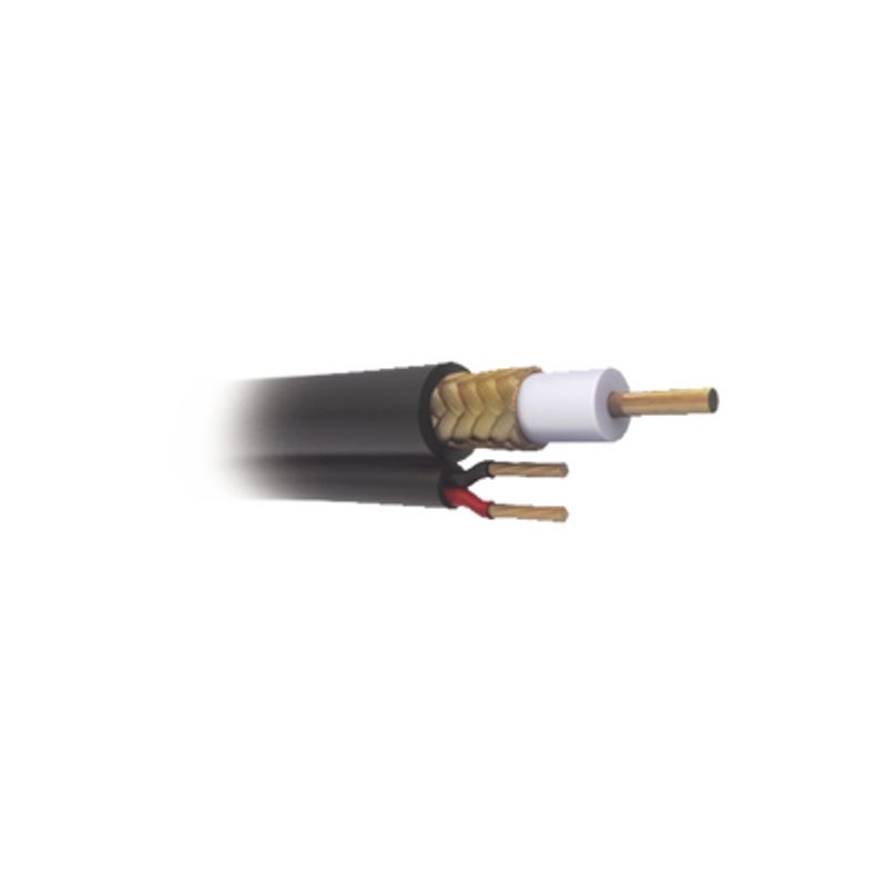 Cable Coaxial Rg59 Siamés Hecho En México Optimizado Para Hd. Aplicación Para Interior Retazo De 4 Metros