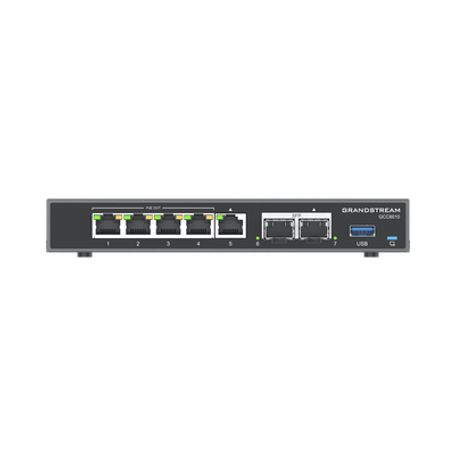 4 en 1 firewall router pbx ip switch gigabit de 5 puertos 4 poe y 2 puertos sfp 25 gigabit229908