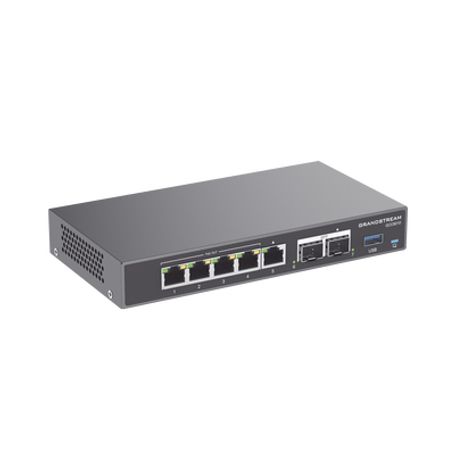 4 En 1 Firewall Router Pbx Ip Switch Gigabit De 5 Puertos (4 Poe) Y 2 Puertos Sfp 2.5 Gigabit