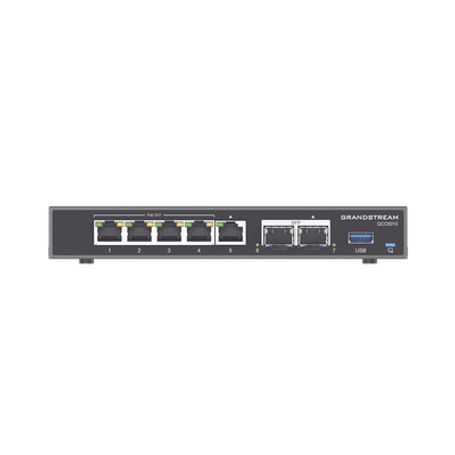 4 En 1 Firewall Router Pbx Ip Switch Gigabit De 5 Puertos (4 Poe) Y 2 Puertos Sfp 2.5 Gigabit