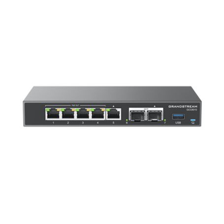 4 En 1 Firewall Router Pbx Ip Switch Gigabit De 5 Puertos (4 Poe) Y 2 Puertos Sfp 2.5 Gigabit