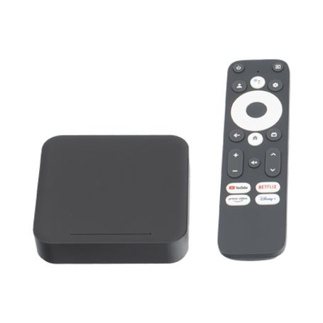 stb 4k android con google tv  alto rendimiento  conexión wifi y por cable  control remoto bluetooth  salida hdmi231011