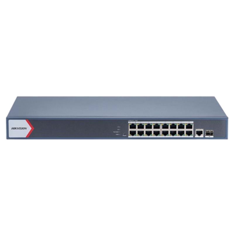 Switch Gigabit Poe / Administrable / 16 Puertos 1000 Mbps Poe / 1 Puerto 1000 Mbps De Uplink / 1 Puerto Sfp /  Configuración Rem