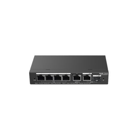 Switch Administrable Con 4 Puertos Gigabit Poe 2 Uplink Gigabit Y 1 Uplink Gigabit Para Fibra Sfp En Combo Gestión Gratuita Desd