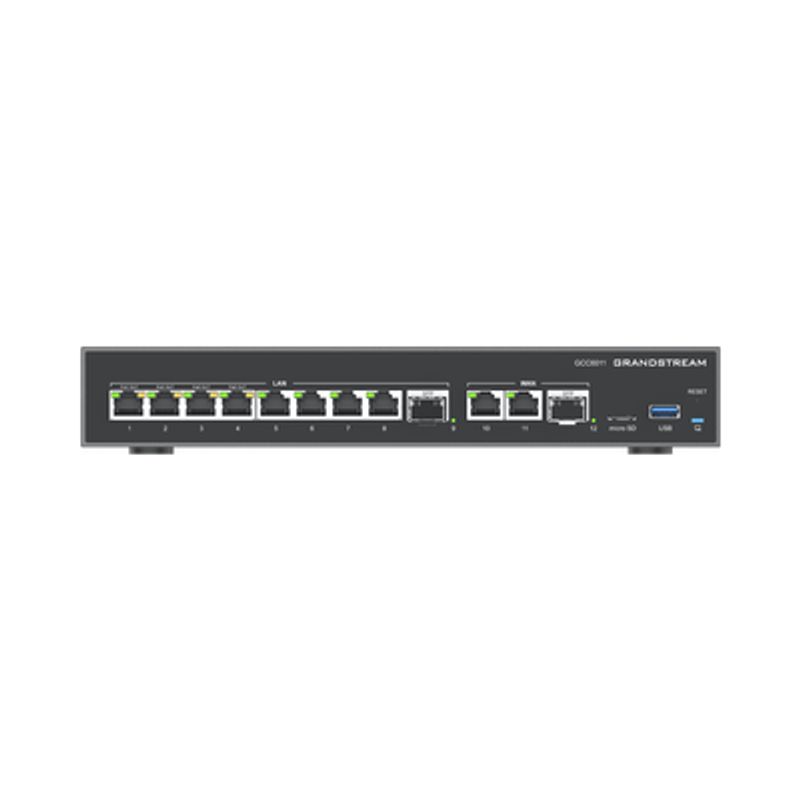 4 En 1 Firewall Router Pbx Ip Switch 10 Puertos Gigabit (4 Poe)  2 Puertos Sfp 2.5 Gigabit