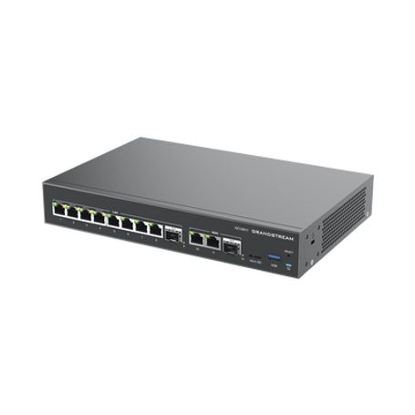 4 En 1 Firewall Router Pbx Ip Switch 10 Puertos Gigabit (4 Poe)  2 Puertos Sfp 2.5 Gigabit