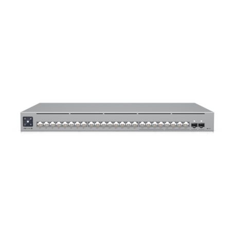 Unifi Switch Pro Max 24 Poe 24 Puertos (8 Puertos Poe 2.5 Gbe Y 16 Puertos Gbe Poe) 2 Puertos Sfp 10g 400w Pantalla Táctil