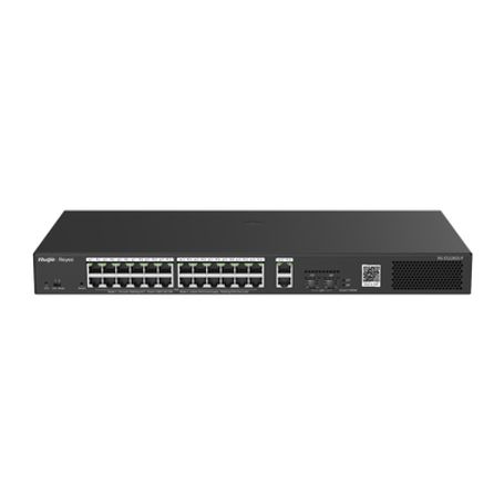 switch smart poe con 24 puertos gigabit poe 8023afat  2 sfp para fibra 1gb gestión gratuita desde la nube 370w225959