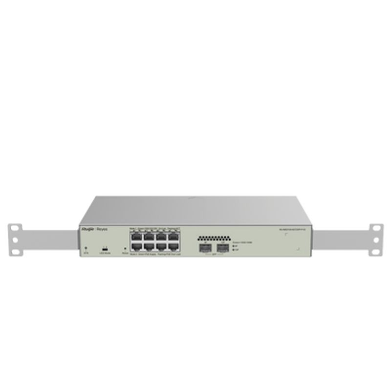 Switch Administrable Poe Capa 2 Con 8 Puertos Gigabit Poe 802.3af/at  2 Sfp Para Fibra 1gb Gestión Gratuita Desde La Nube 125w