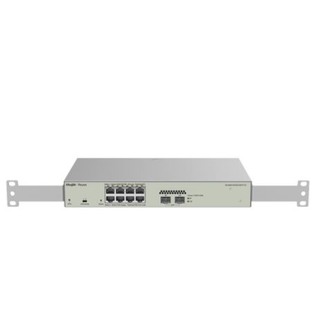 switch administrable poe capa 2 con 8 puertos gigabit poe 8023afat  2 sfp para fibra 1gb gestión gratuita desde la nube 125w225