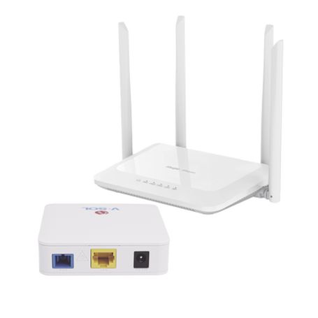 Kit 1 Onu Bridge Vsol Dual Gpon/epon Con Router Home Mesh Ideal Para Distribuciones Wisp De Mayor Cobertura Wifi En Hogares Y Of