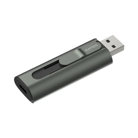 Memoria Usb Dual Impulsado Por Ssd Core / 256 Gb / Usbc Y Usba / 1000 Mb/s De Escritura Memoria Usb Dual Impulsado Por Ssd Core / 256 Gb / Usbc Y Usba / 1000 Mb/s De Escritura