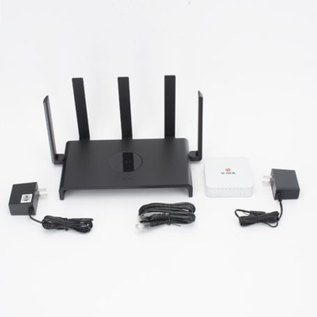 Kit 3 Onu Bridge Vsol Dual Gpon/epon Con Router Home Mesh Ideal Para Distribuciones Wisp De Mayor Cobertura Wifi En Hogares Y Of