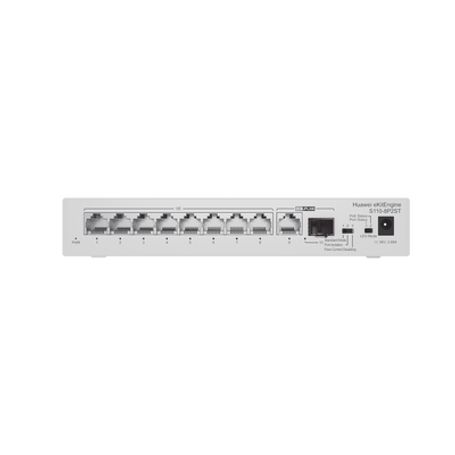 Switch Gigabit No Administrable Poe / 8 Puertos 10/100/1000 Mbps (poe) / 2 Puertos Sfp Uplink / 124w