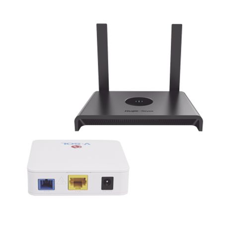 Kit 1 Onu Bridge Vsol Dual Gpon/epon Con Router Home Wifi Ideal Para Distribuciones Wisp De Mayor Cobertura Wifi En Hogares Y Of