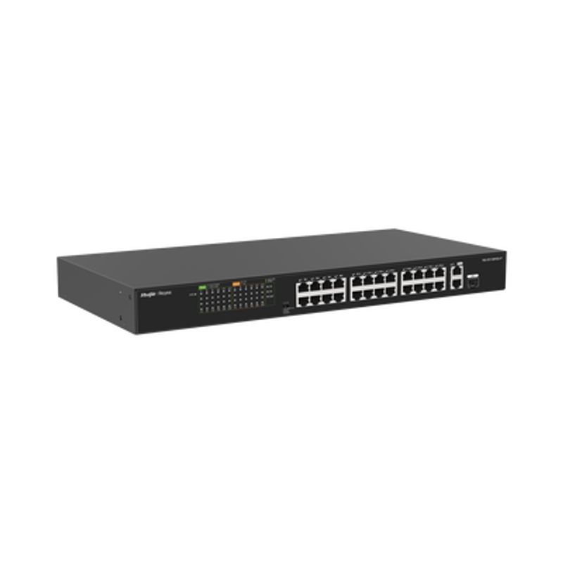 Switch Poe No Administrable De 2 Puertos Gigabit Y 24 Puertos 10/100 Mbps Monitoreable En La Nube