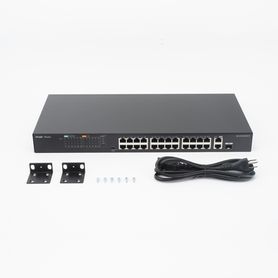 switch poe no administrable de 2 puertos gigabit y 24 puertos 10100 mbps monitoreable en la nube230480