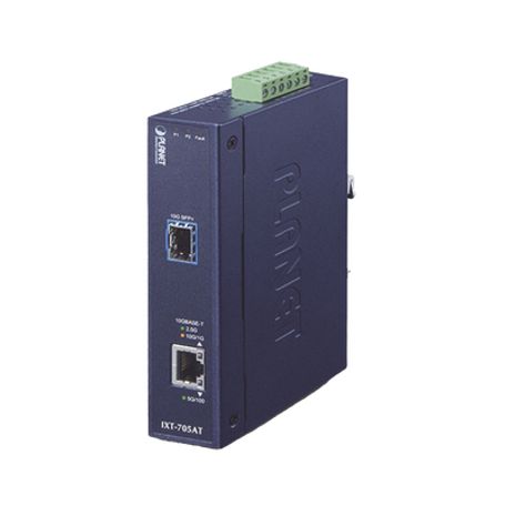 Convertidor De Medios Industrial Ethernet Rj45 10g/5g/2.5g/1g/100m A Sfp 10gbasex