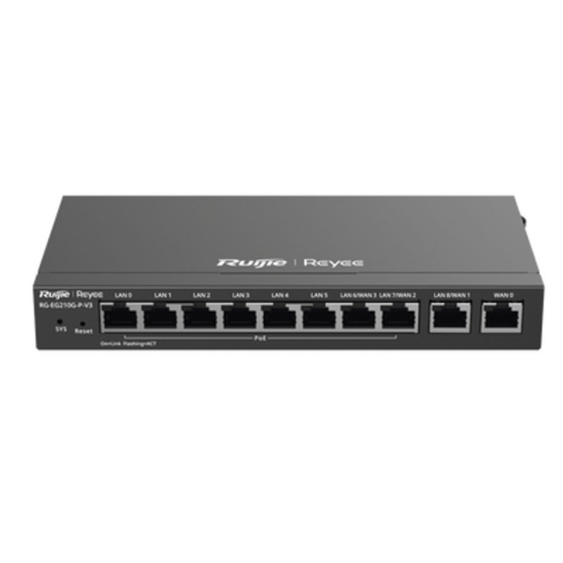 Router Balanceador Con Función Sdwan Poe Hasta 110w 10 Puertos Gigabit (8 Puertos Poe) Soporta 4x Wan Configurables Hasta 200 Cl