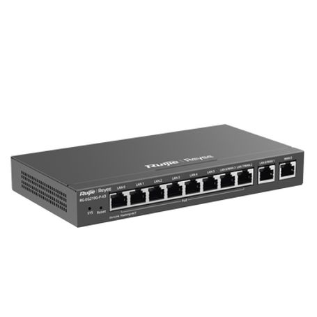 Router Balanceador Con Función Sdwan Poe Hasta 110w 10 Puertos Gigabit (8 Puertos Poe) Soporta 4x Wan Configurables Hasta 200 Cl