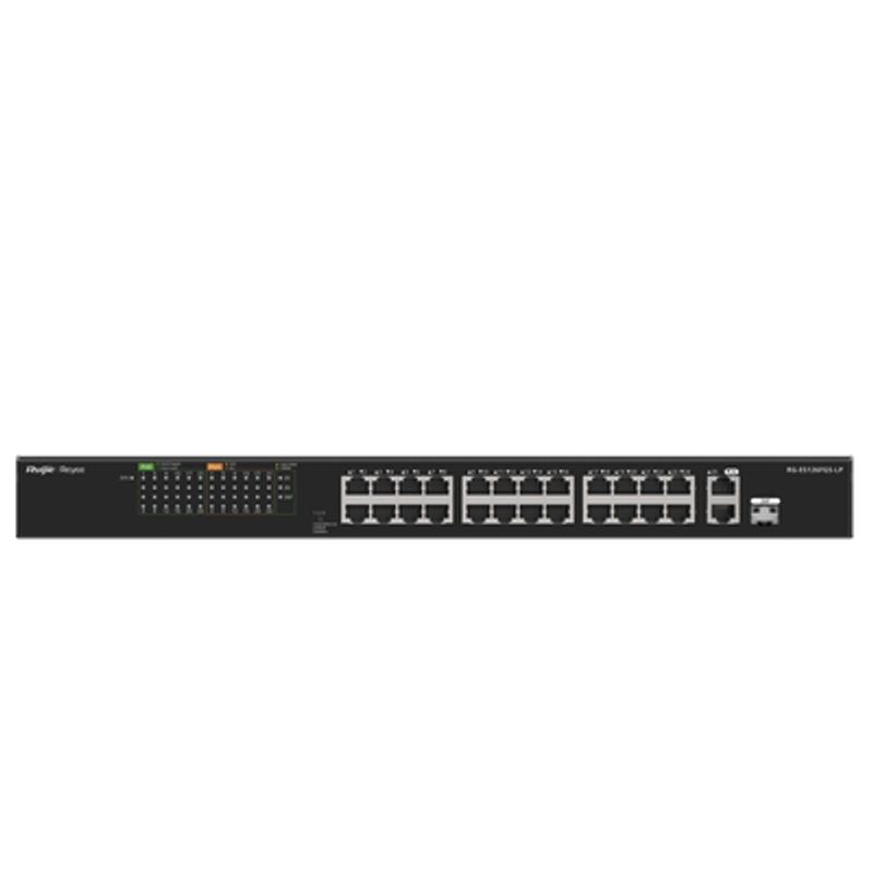 Switch Poe No Administrable Ideal Para Cctv 24 Puertos 10/100 Y2 Uplinks Gigabit Carcasa Metálica