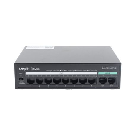 switch poe no administrado de 2 puertos gigabit y 8 puertos 10100 mbps230483