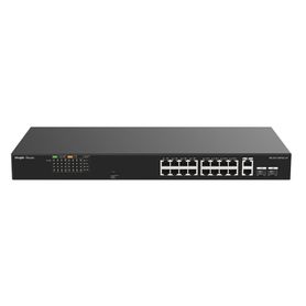 switch poe no administrable ideal para cctv 16 puertos 10100 2 uplinks gigabit y 2 sfp carcasa metálica229270