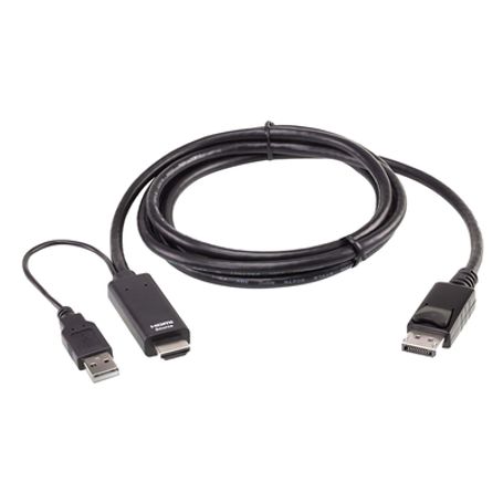 Cable Hdmi A Displayport True 4k De 18 M