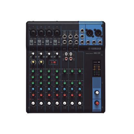 mezcladora de audio  10 canales  4 entradas de micrófono  3 entradas de linea estéreo  phantom power216328