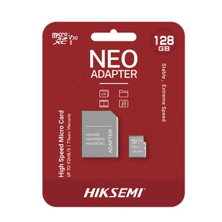 Memoria Microsd Con Adaptador Ideal Para Celular O Tablet / 128 Gb / Multipropósito / Clase 10 / 92 Mb/s Lectura / 50 Mb/s Escri