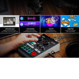 mezclador de audio para pódcast con ia  miclive™ de 6 canales230558