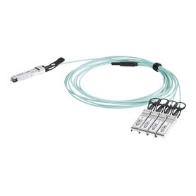 cable aoc qsfp de 40 gbps a 4x 10 gbps  cable de fibra óptica activo  longitud 2 metros 