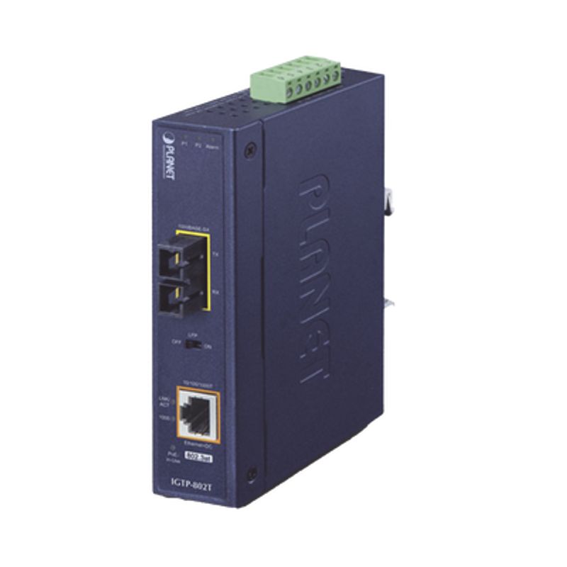 Convertidor De Medios Industrial Poe 1000basesx A 10/100/1000baset 802.3at (scmm) 550 M