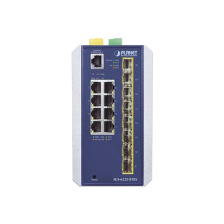 Switch Industrial Administrable Capa 3 8 Puertos Etherrnet 10/100/1000t 8 Puertos Sfp De 1g/ 2.5g