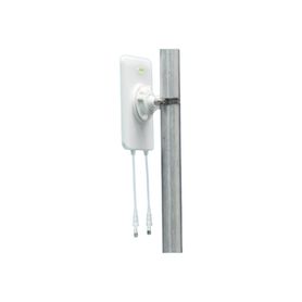 antena sectorial para wifi de 90° 24 y 5 ghz  ganancia 15 dbi  conectores rpsma  incluye montaje  ideal para acces point unifi 