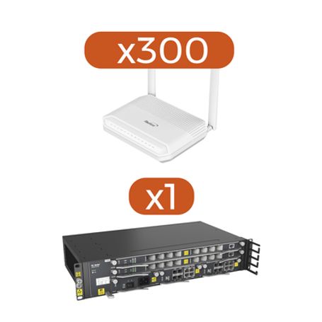 kit 300 onu´s hg6145f  1 olt an551604ac